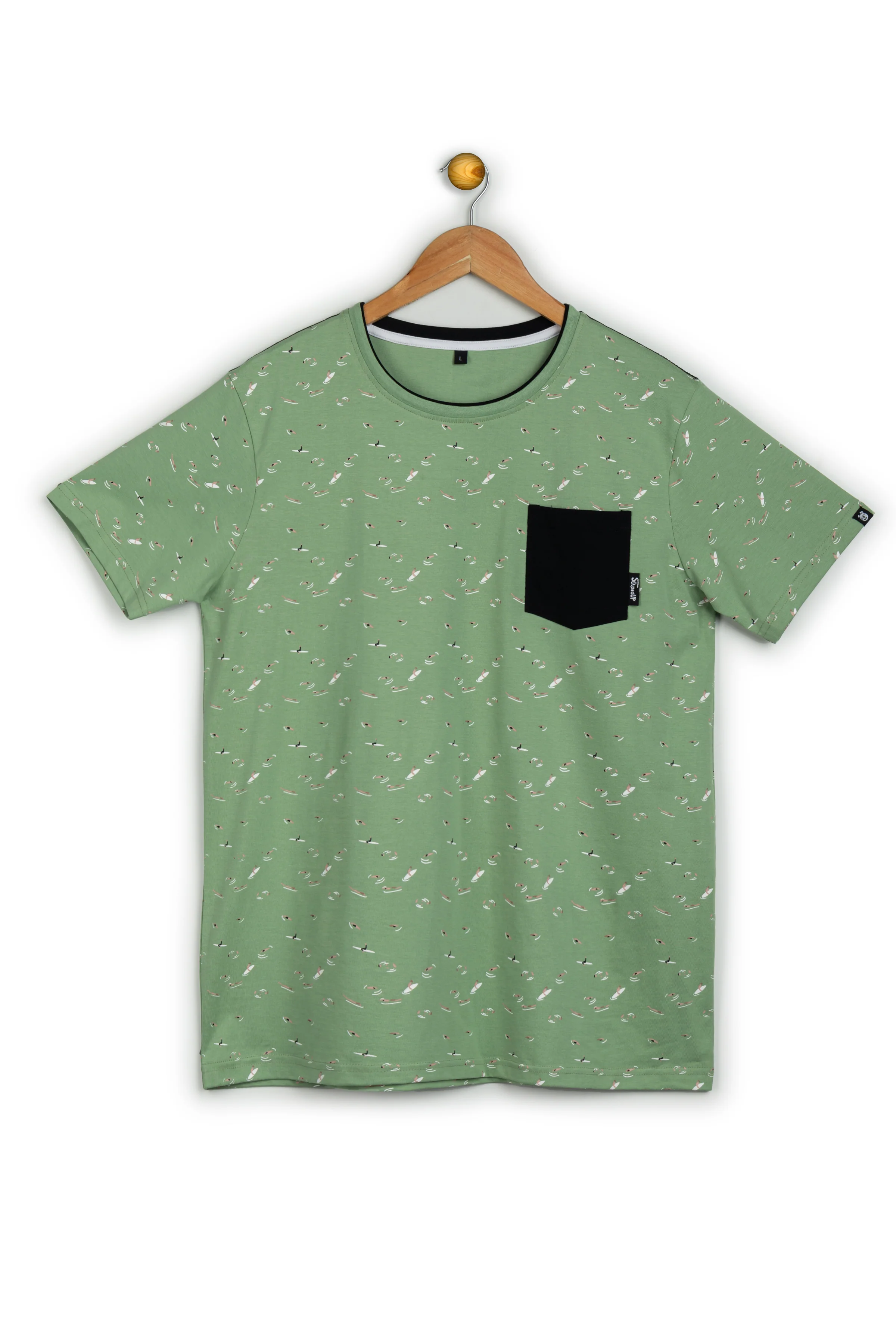Summer Swim Sage Green All Over Printed T-Shirt - Image 8