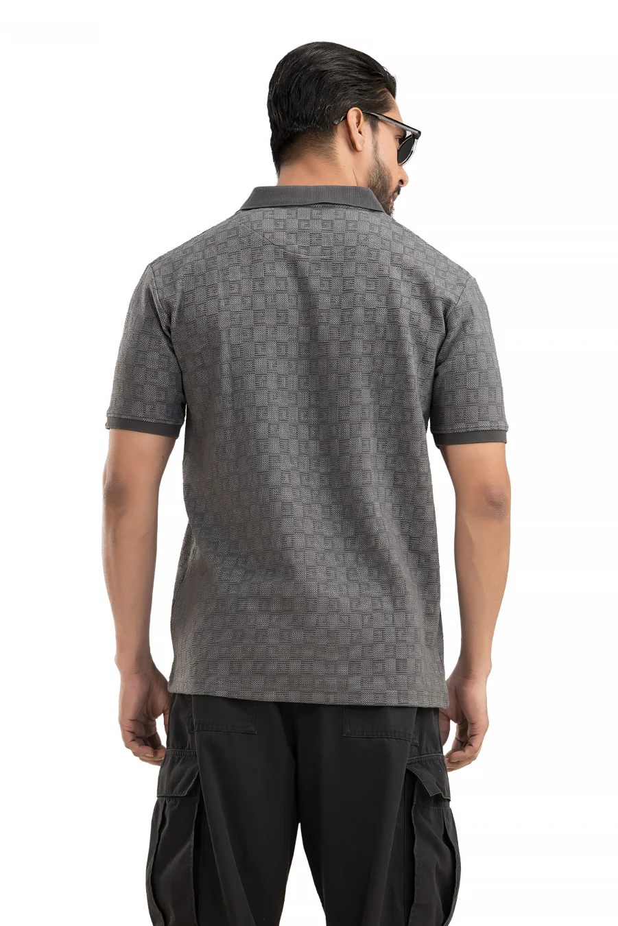 Apex Dark Grey Half Sleeves Polo T-Shirts - Image 3