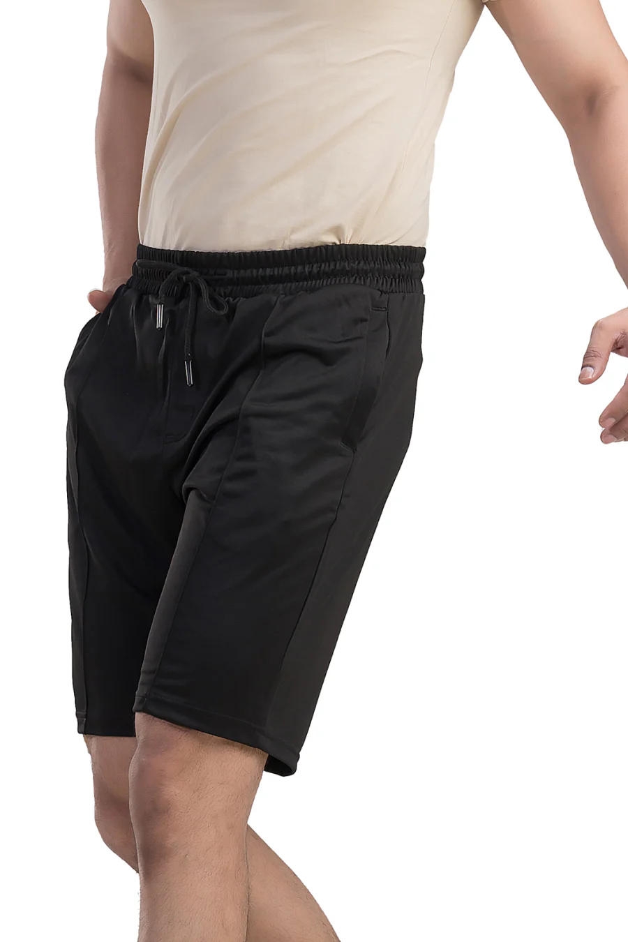 Island Ease Black Knee-Length Shorts - Image 4