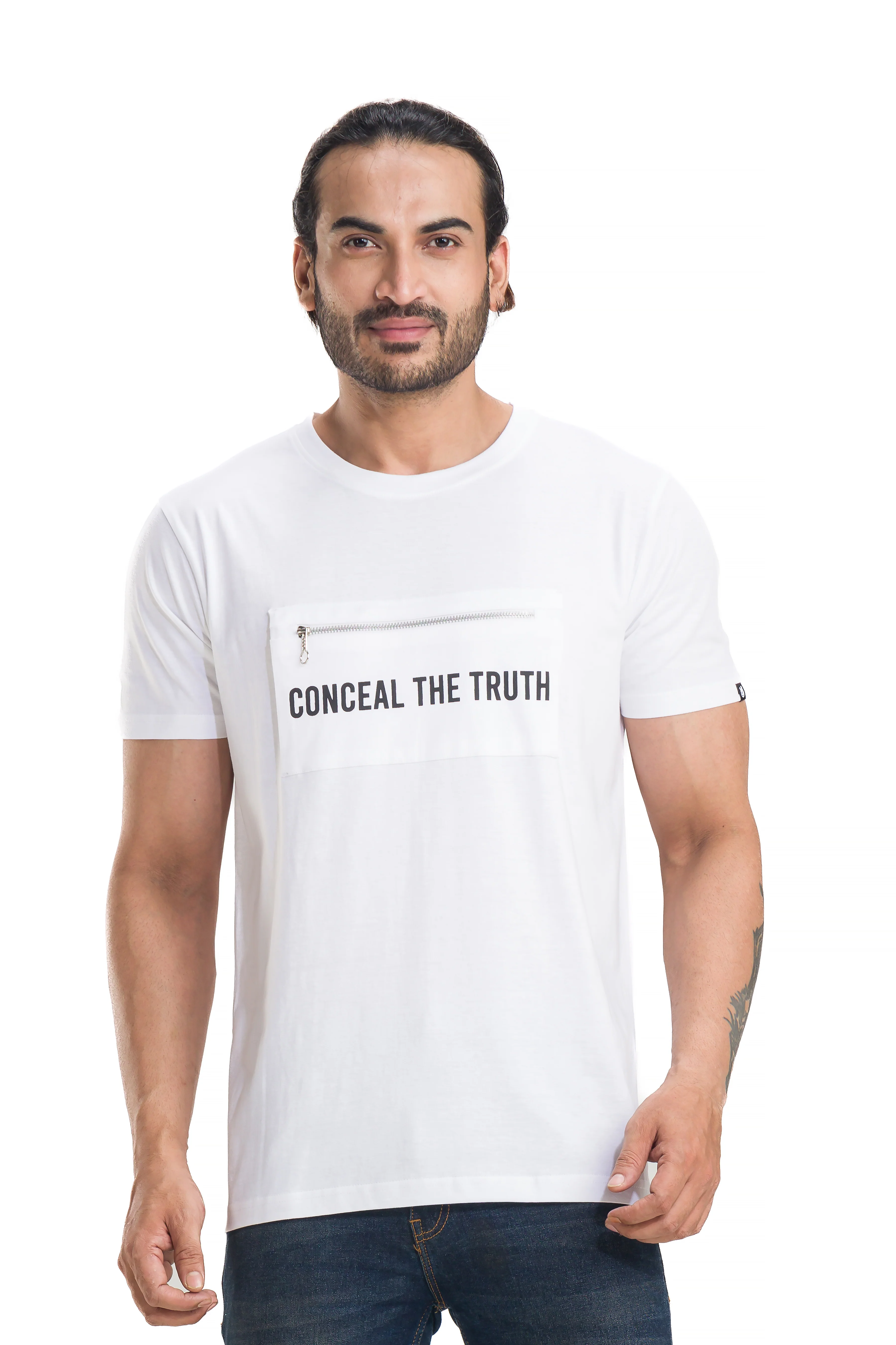 Conceal White Men's Standard Printed T-Shirt - Image 4