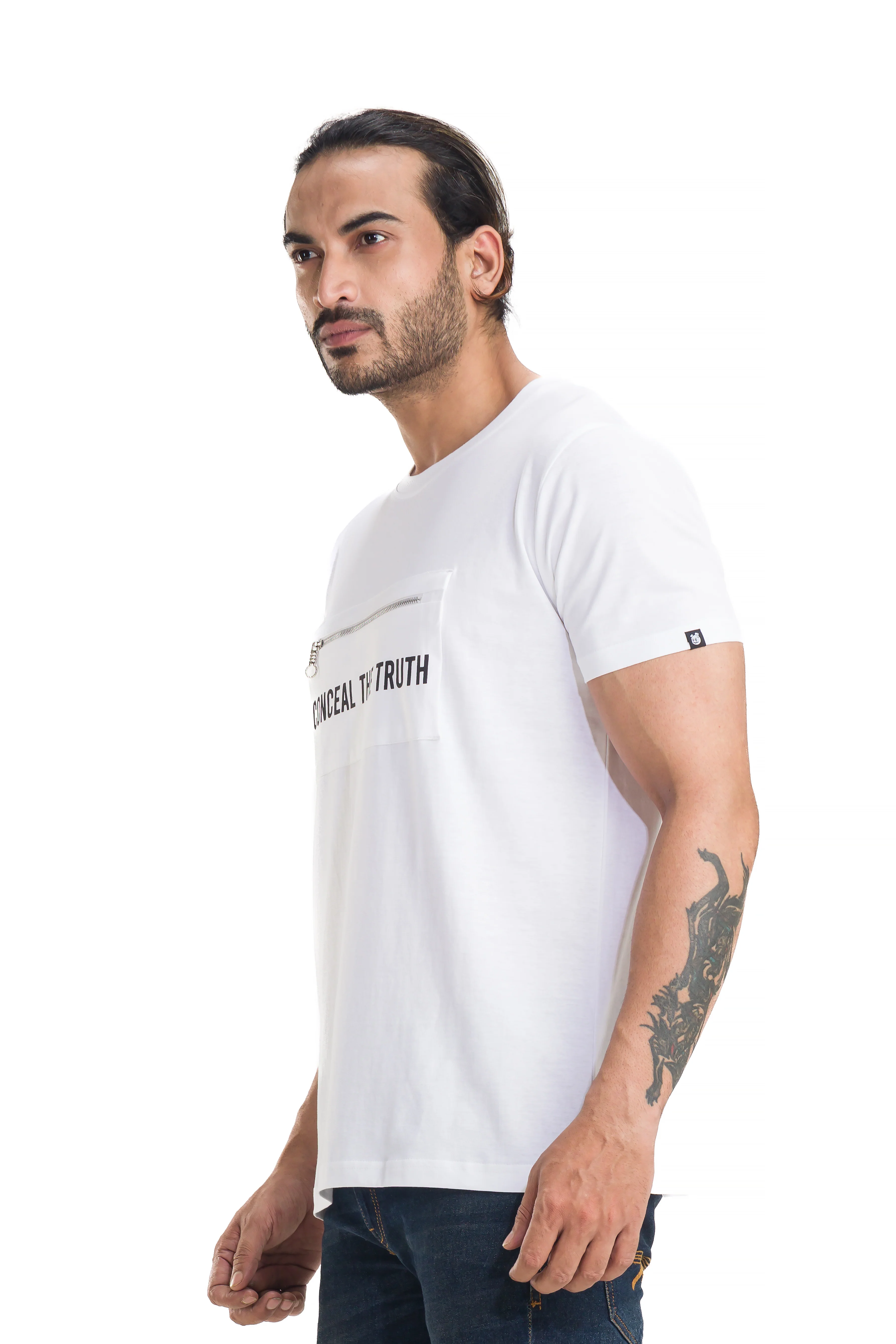 Conceal White Men's Standard Printed T-Shirt - Image 7
