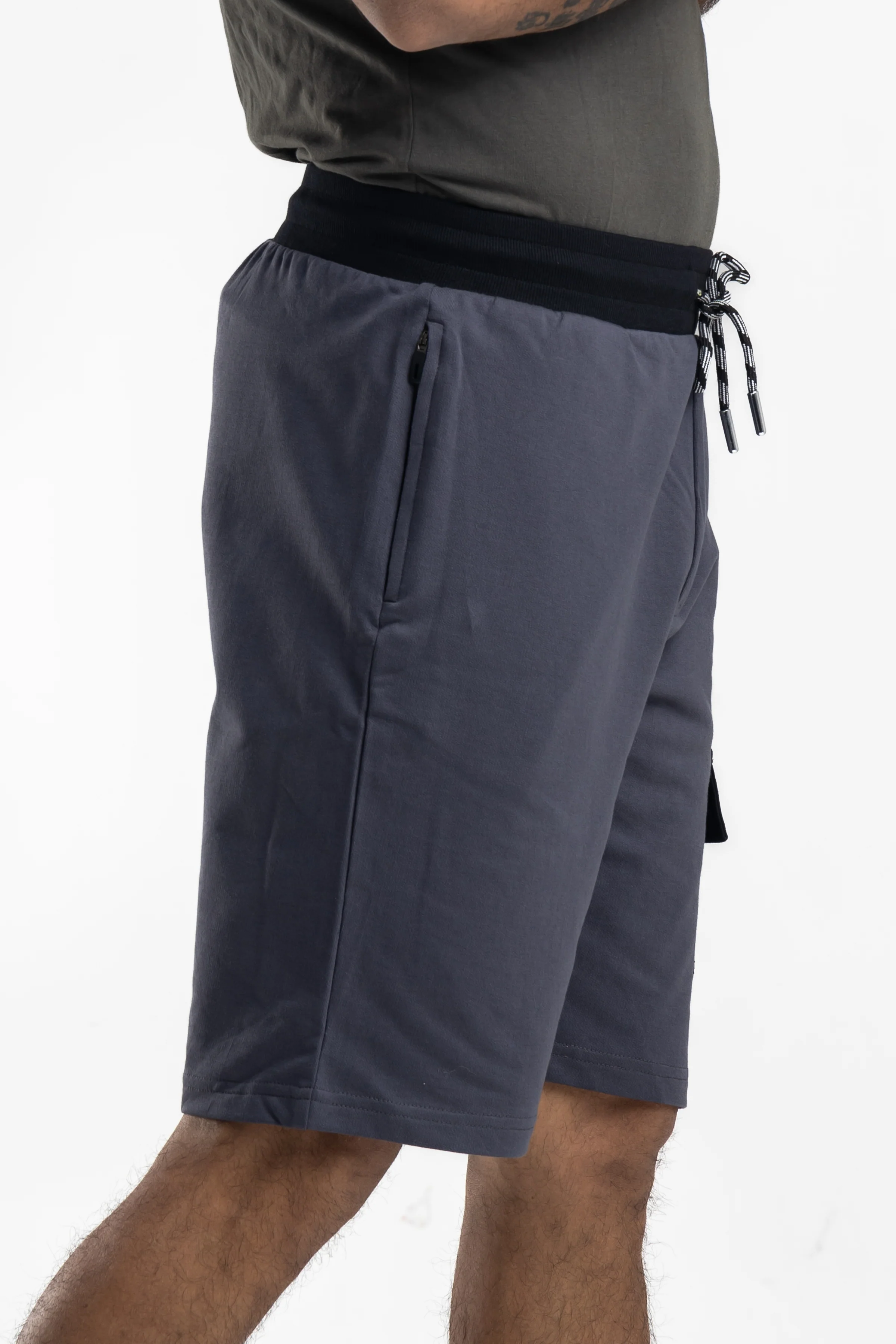 Blissful Gray Men's Cotton Shorts - Image 6