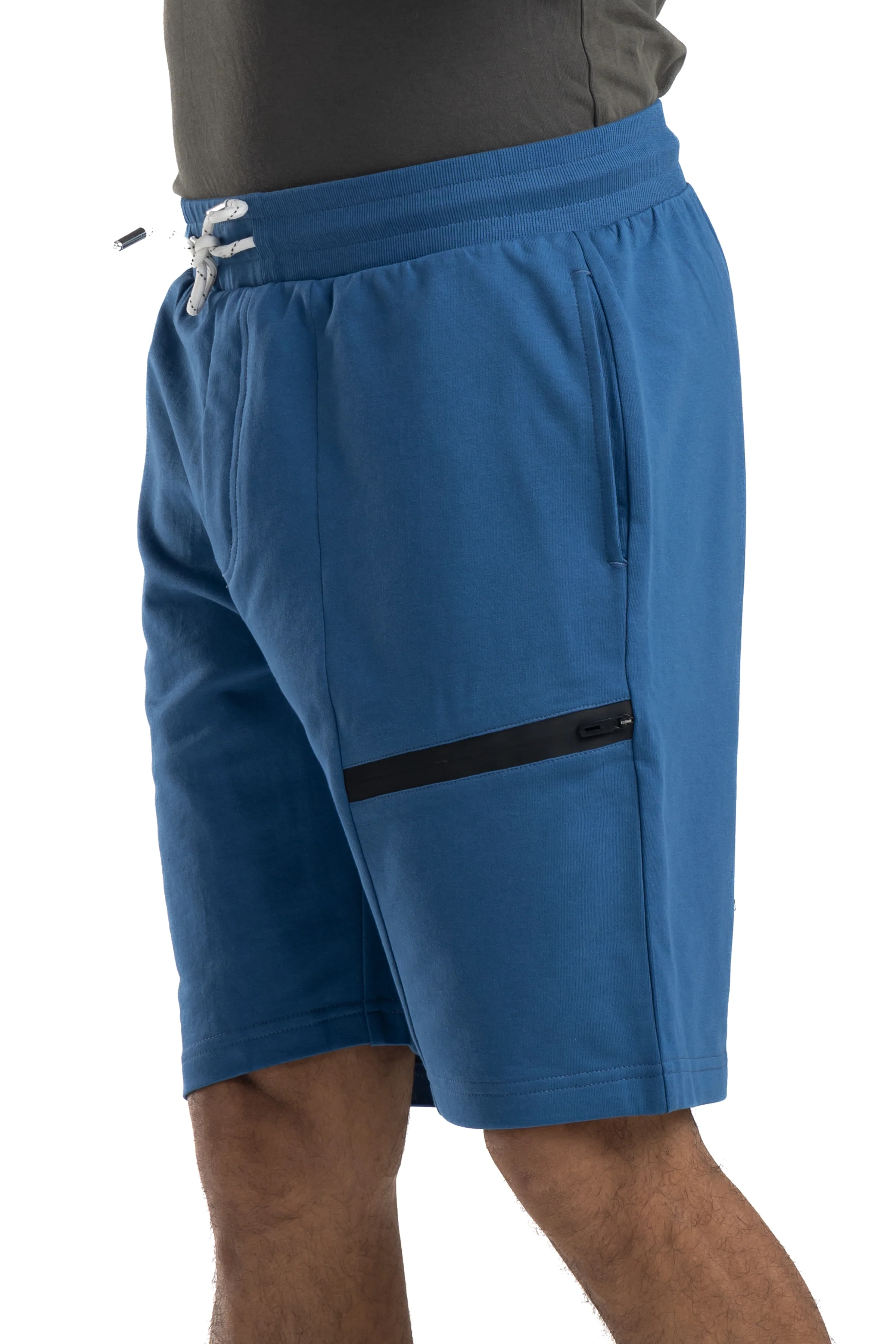 Serene Vallarta Blue Men's Cotton Shorts - Image 6