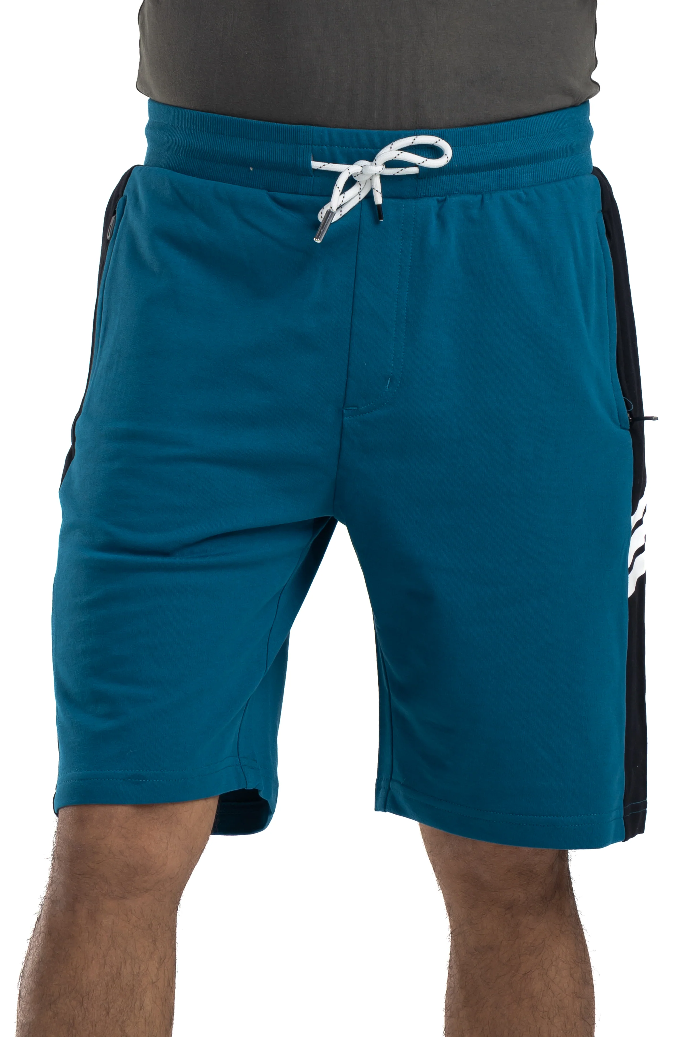 Easy Breezy Coral Blue Men's Cotton Shorts - Image 7
