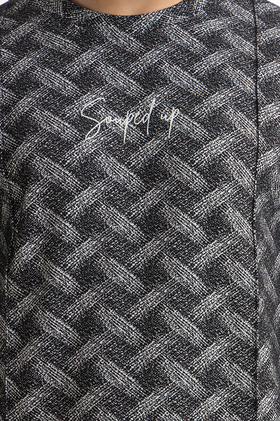 Everyday Ease Black Printed Co-Ord Set – Full Sleeve T-Shirt & Joggers - Image 2