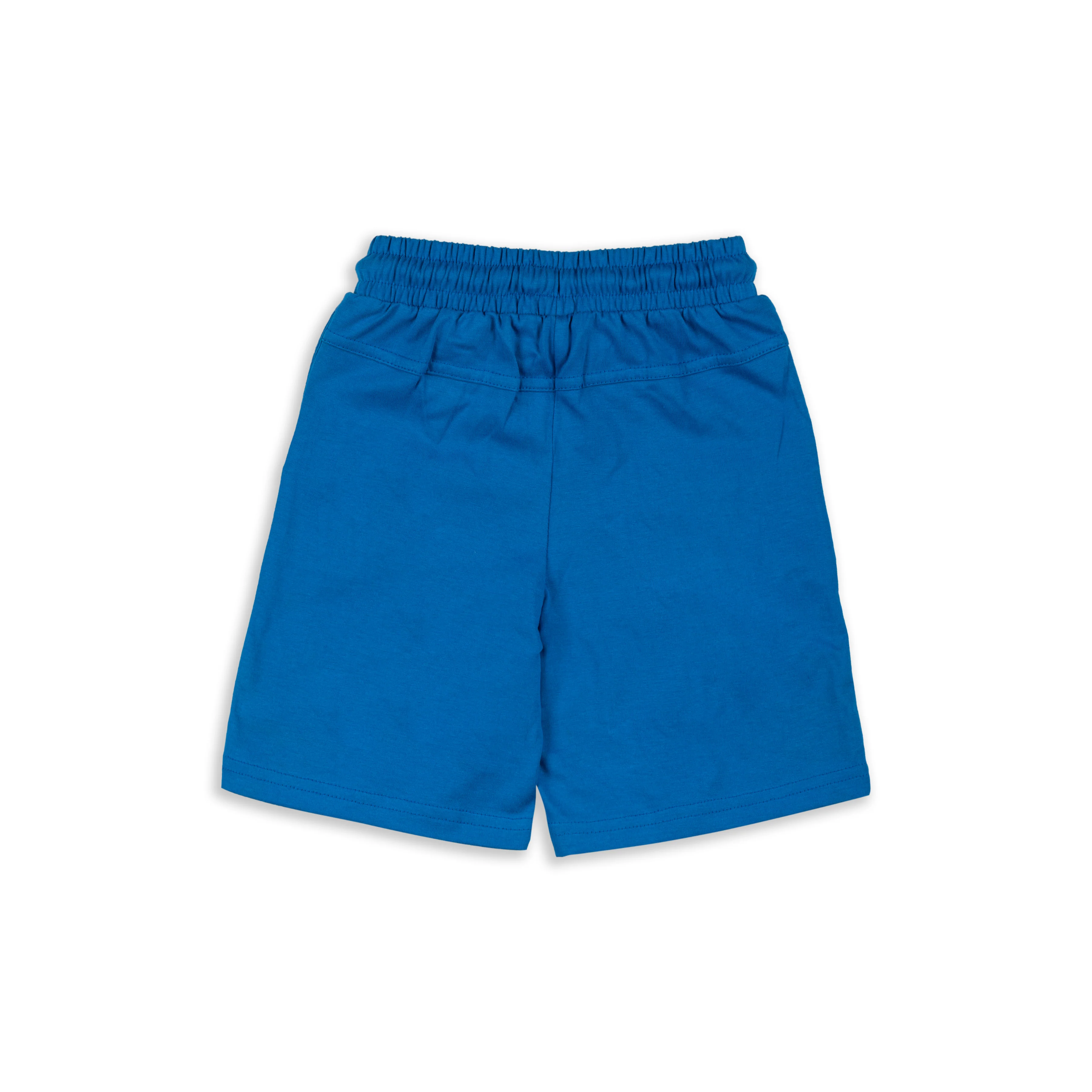 Happy Space Sky Blue Printed Boys T-Shirt with Royal Blue Shorts 2-8 Yrs - Image 6