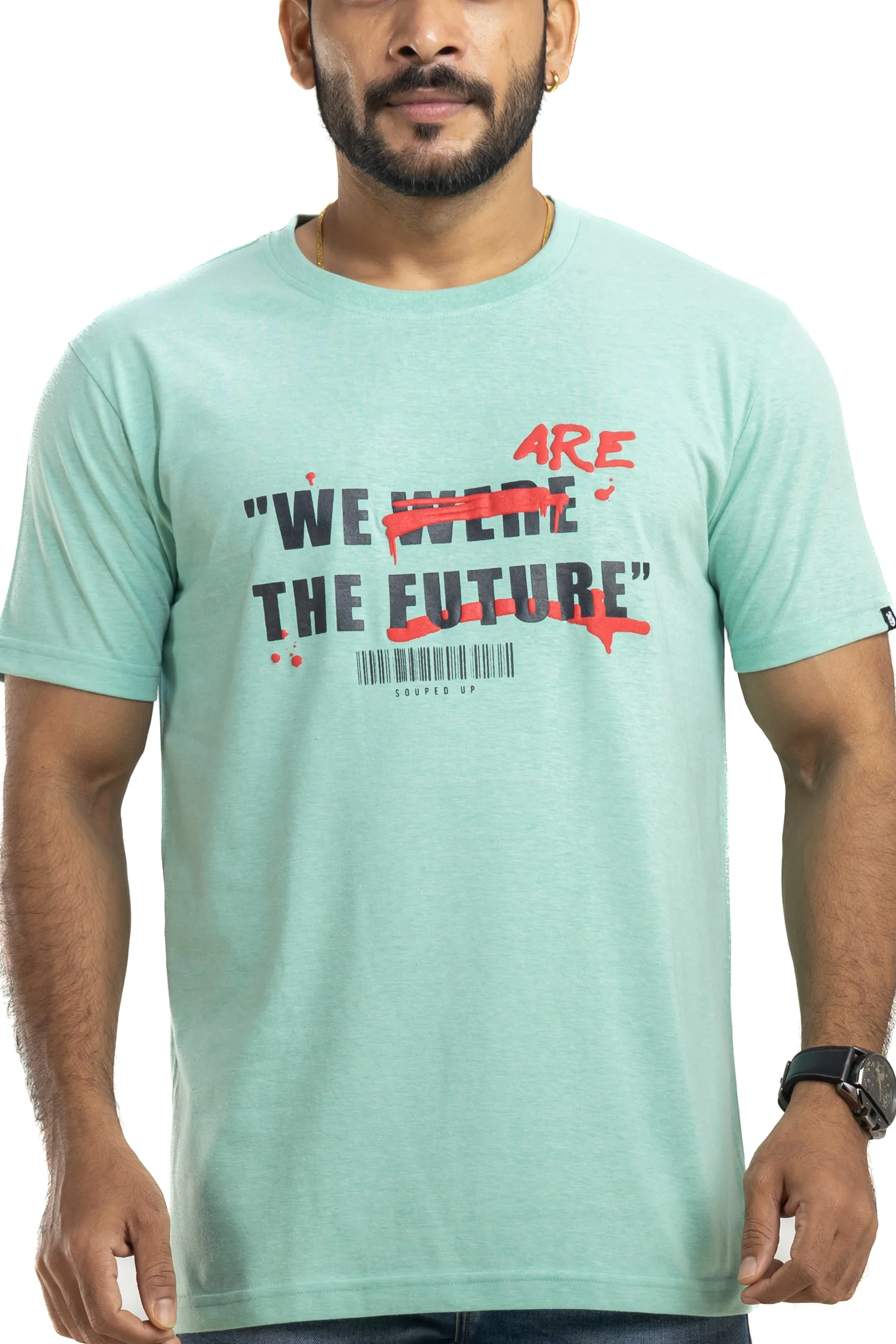 We Are Future Jungle Green Printed T-Shirt - Image 4