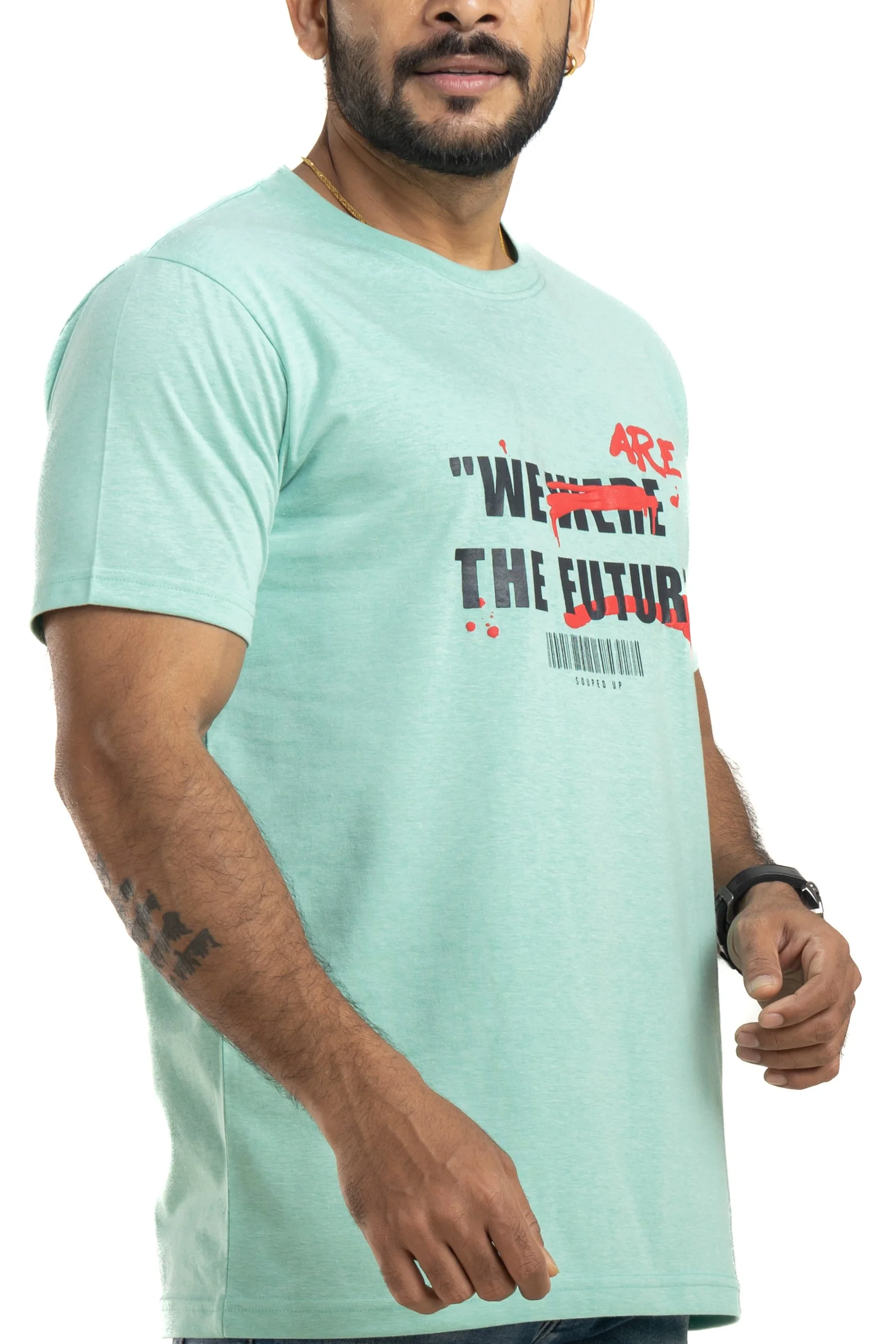 We Are Future Jungle Green Printed T-Shirt - Image 7