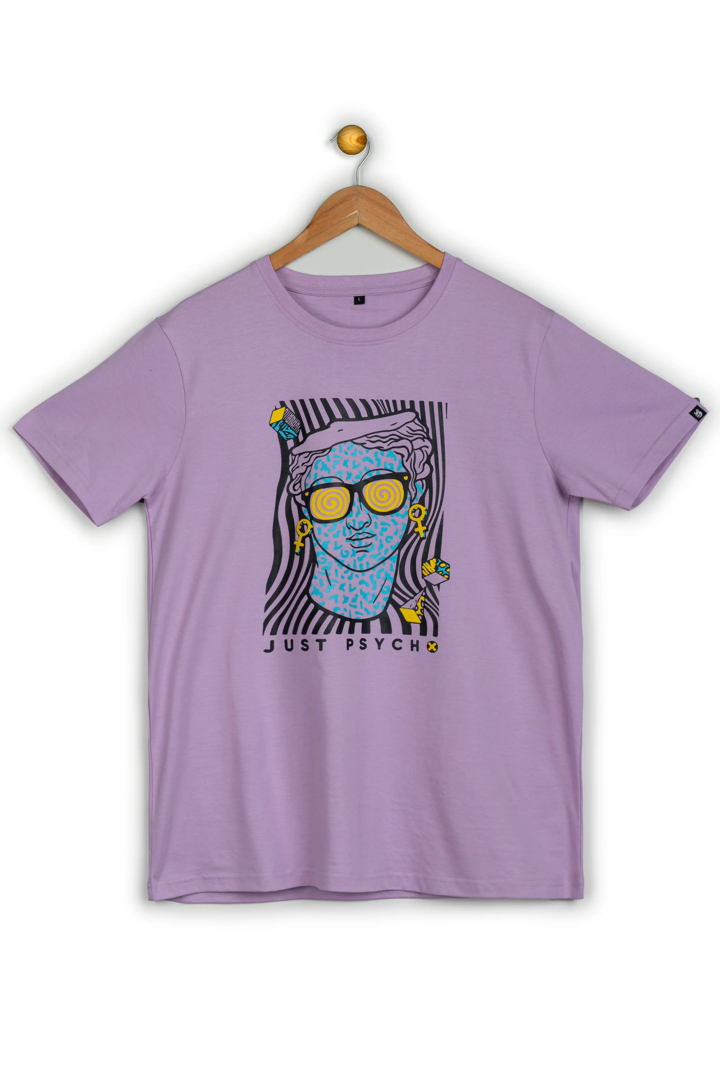 Pyscho Lavender Printed T-Shirt - Image 8