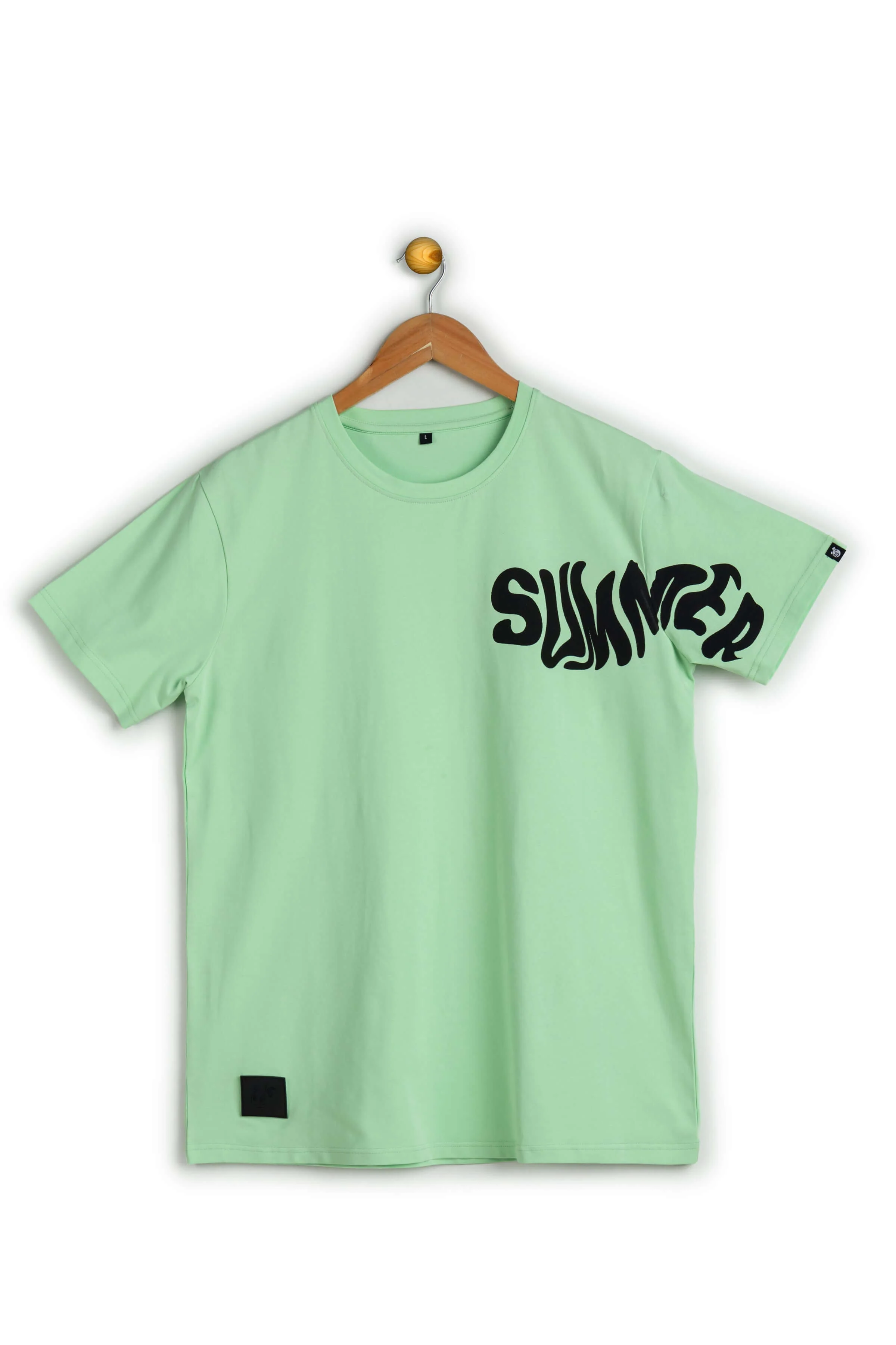 Summer Mint Green 4 Way Stretch Printed T-Shirt - Image 7