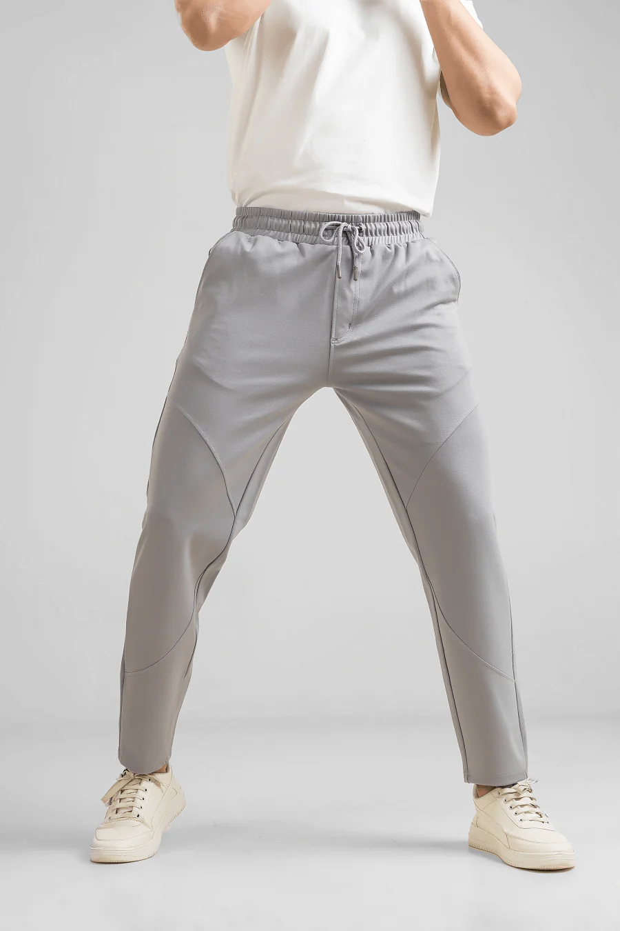 Thrive Light Grey Full-Length Heavyweight Joggers - Image 7