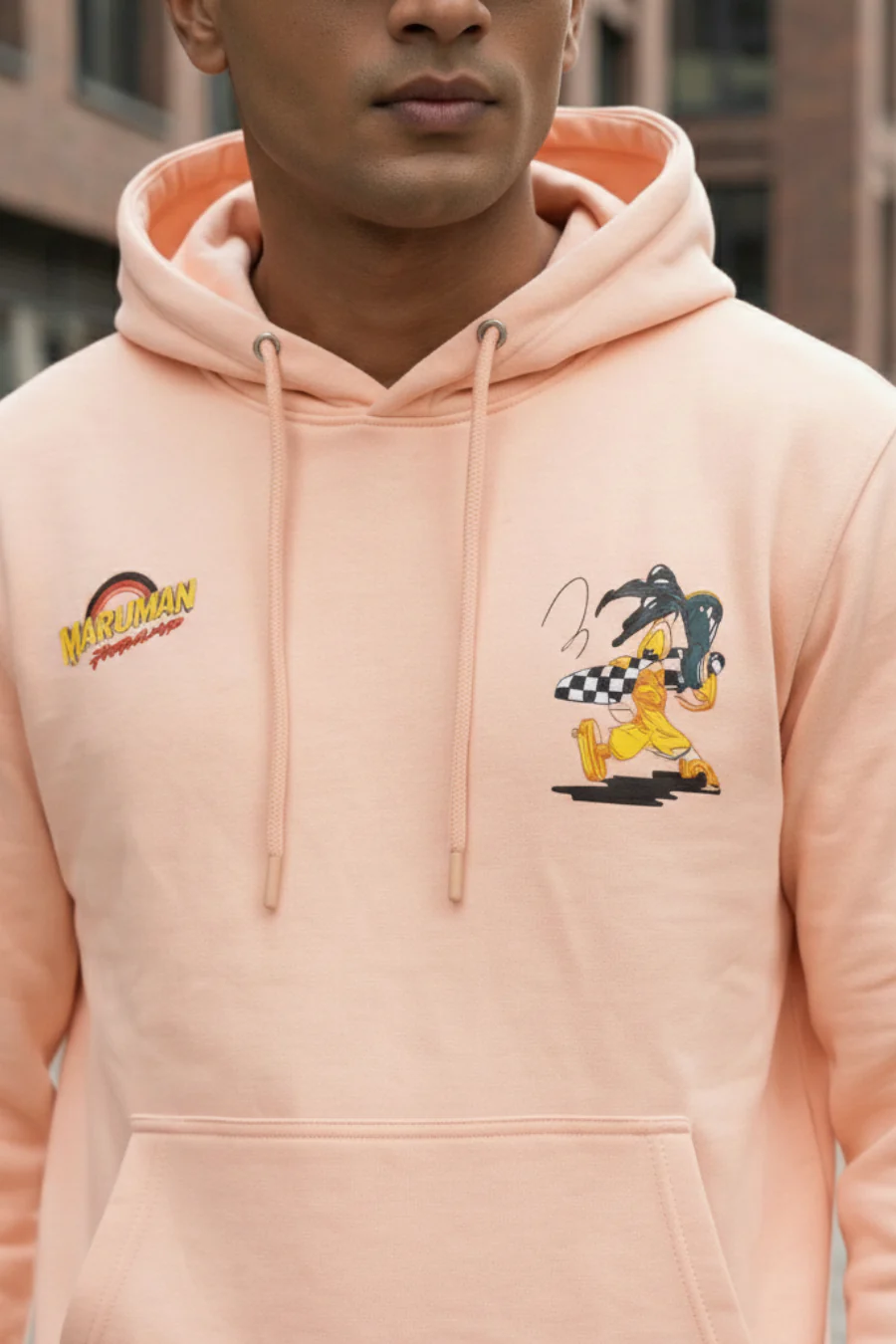 Vacay Peach Printed Full Sleeves Unisex Hoodie - Image 3